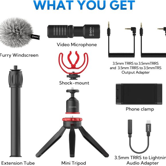 Microphone Smartphone Video Rig with Mini Tripod, Phone Grip, and Video - Picture 1 of 8